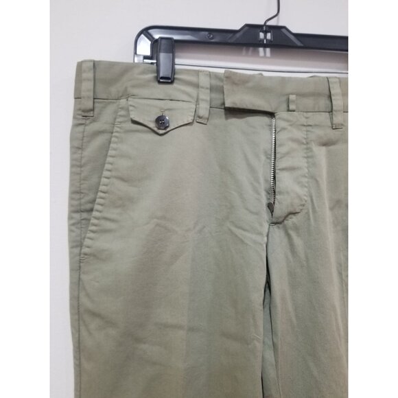 Cesare Attolini Green Chino Pants Size 34. New With Tags. - Picture 4 of 5